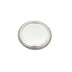 MIROIR DE POCHE TIFFANY & CO ROND EN ARGENT MASSIF + POCHON SILVER MIRROR 300€