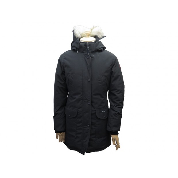 MANTEAU CANADA GOOSE PARKA TRILLIUM 6660L M 38POLYESTER NOIR COAT JACKET 1750€