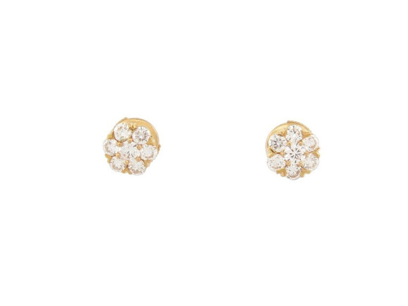 boucles d'oreilles van cleef arpels fleurette pm or