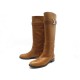 CHAUSSURES LOUIS VUITTON LEGACY BOTTES CAVALIERES 39 CAMEL LOGO LV BOOTS 1800€