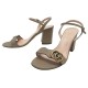 CHAUSSURES GUCCI SANDALES A TALONS DOUBLE G MARMONT CUIR 39 IT 40 FR SHOES 695€