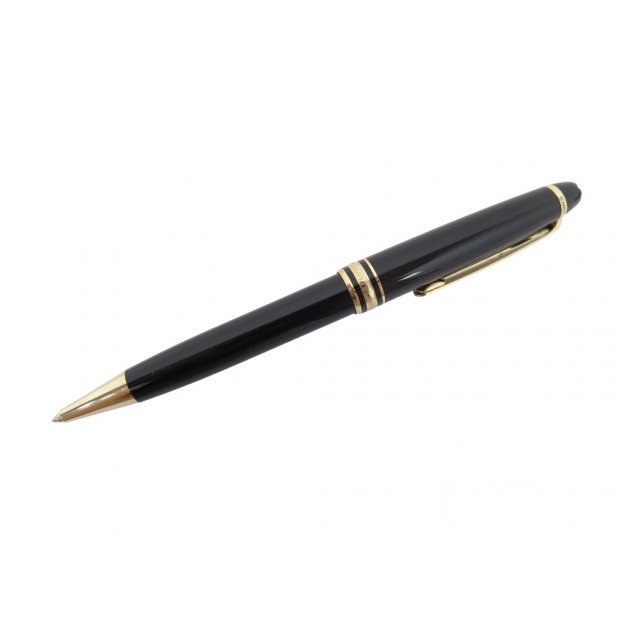 NEUF STYLO BILLE MONTBLANC MEISTERSTUCK CLASSIQUE DORE MB10883 RESINE NOIR 425€