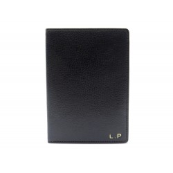 NEUF PORTE CARTES CARTIER EN CUIR GRAINE NOIR + BOITE NEW BLACK CARD HOLDER 430€