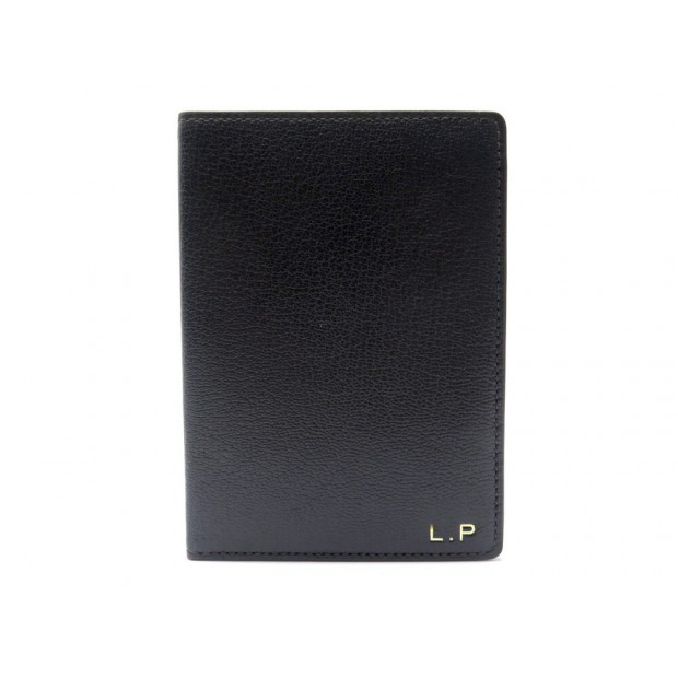 NEUF PORTE CARTES CARTIER EN CUIR GRAINE NOIR + BOITE NEW BLACK CARD HOLDER 430€