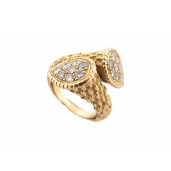 BAGUE BOUCHERON TOI ET MOI SERPENT BOHEME 49 EN OR JAUNE 18K ET DIAMANTS 10150€