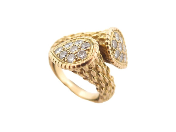 bague boucheron toi et moi serpent boheme 49 en or