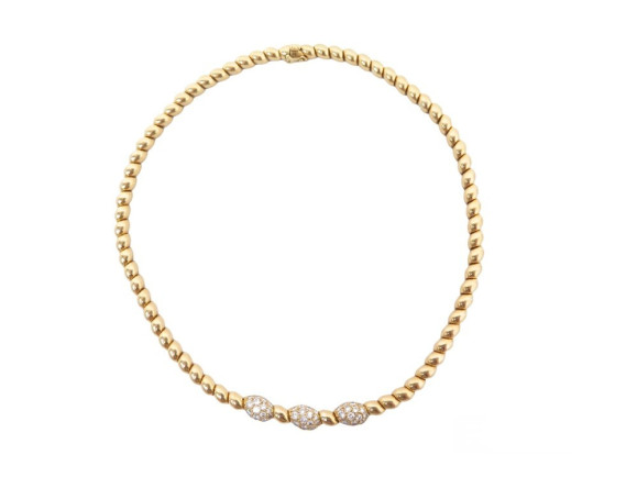 collier ras du cou van cleef arpels or jaune 18k