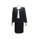 NEUF TAILLEUR CHANEL VESTE + JUPE P21647 44 L TWEED NOIR 2003 JACKET SKIRT 6500€