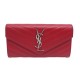 PORTEFEUILLE SAINT LAURENT CASSANDRE 372264 EN CUIR ROUGE LEATHER WALLET 670€