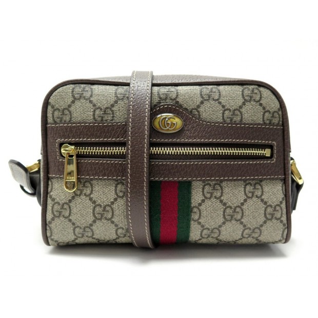 NEUF SAC A MAIN GUCCI OPHIDIA TOILE GG SUPREME BANDE WEB 517350 BANDOULIERE 870€
