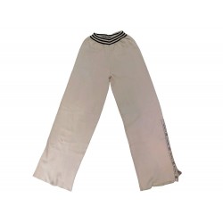 PANTALON CHANEL SWEAT LOGO P23164V01521 L 42 EN COTON BEIGE COTTON PANTS 2000€