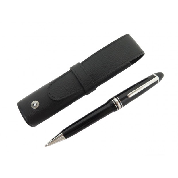 NEUF STYLO BILLE MONTBLANC MEISTERSTUCK LEGRAND PLATINIUM NOIR ETUI WESTWID 650€