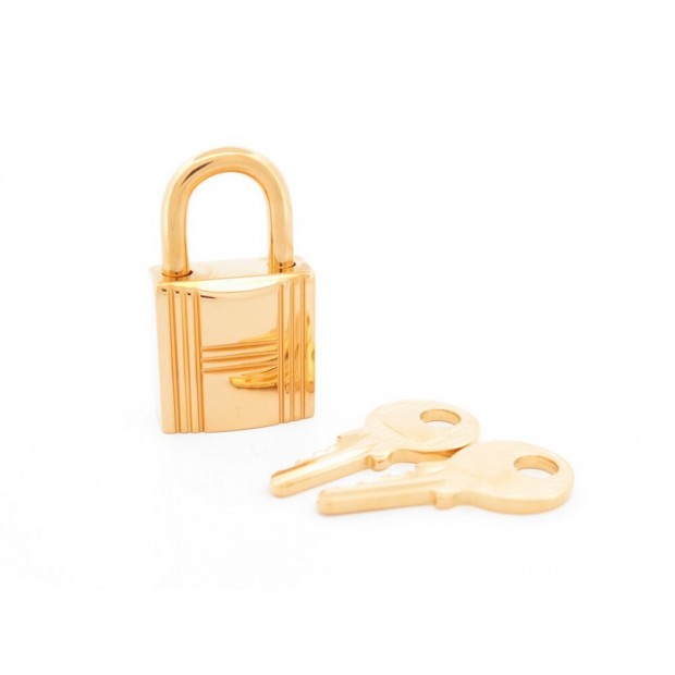 NEUF CADENAS HERMES + 2 CLES 101 PR SAC KELLY BIRKIN EN METAL DORE GOLD PADLOCK