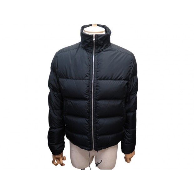 MANTEAU PRADA DOUDOUNE SGJ910 50 M FR BLOUSON EN NYLON NOIR JACKET COAT 2000€