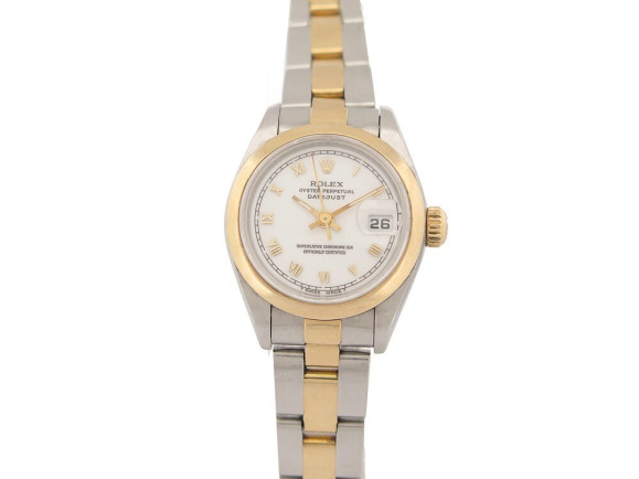montre rolex lady datejust 69163 automatique 26 mm or