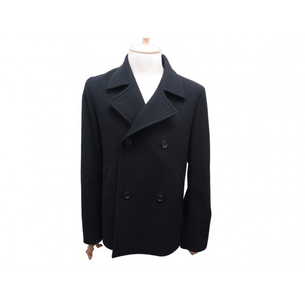 NEUF MANTEAU PRADA COURT UGW658 LAINE NOIRE 54 IT 52 FR L BLOUSON COAT 3000€