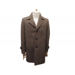 NEUF MANTEAU LONG CELINE PIEDS DE POULE 2M159892E M 4650 LAINE WOOL COAT 4200€