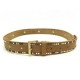 NEUF CEINTURE ZADIG & VOLTAIRE STARLIGHT PWGAC0901F T2 90 CUIR CAMEL BELT 195€