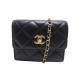 NEUF SAC CEINTURE CHANEL PEARL CRUSH EN CUIR NOIR PORTE CARTE BELT BAG 3000€