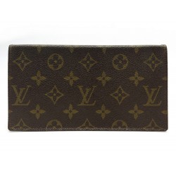 VINTAGE PORTE CHEQUIER LOUIS VUITTON EN TOILE MONOGRAM CANVAS CHECKBOOK 420€