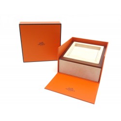 BOITE POUR MONTRE HERMES CAPE COD ARCEAU HEURE H CLIPPER ORANGE LIVRET WATCH BOX