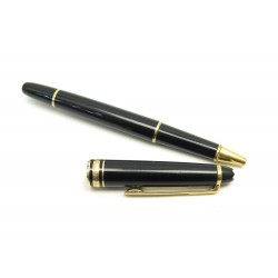 STYLO MONTBLANC ROLLERBALL MEISTERSTUCK CLASSIQUE DORE MB132457 RESINE NOIR 495€