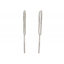 BOUCLES D'OREILLES HERMES EVER CHAINE D'ANCRE MM EN ARGENT 925 EARRINGS 890€