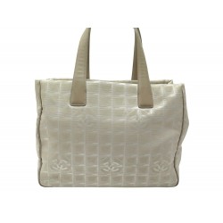SAC A MAIN CHANEL CABAS 8 HEURES CROISIERE SHOPPING TOILE BEIGE HAND BAG 2500€
