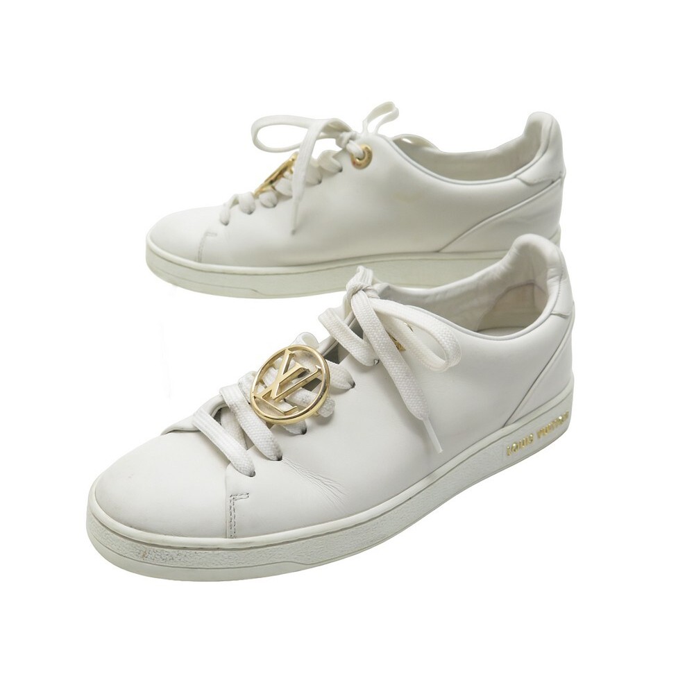 Louis Vuitton White Leather Frontrow Low Top Sneakers Size 35 Louis Vuitton