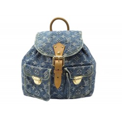 SAC A DOS LOUIS VUITTON M95056 GM EN TOILE MONOGRAM DENIM BLUE BACKPACK BAG