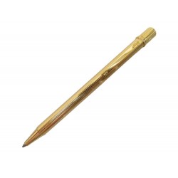 VINTAGE STYLO BILLE CARTIER MUST EN PLAQUE OR GOLDEN PLATED BALLPOINT PEN 800€