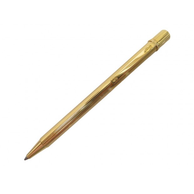 VINTAGE STYLO BILLE CARTIER MUST EN PLAQUE OR GOLDEN PLATED BALLPOINT PEN 800€