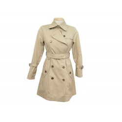 NEUF MANTEAU BURBERRY BLUE LABEL IMPERMEABLE S 36 COTON BEIGE TRENCH COAT 1990€