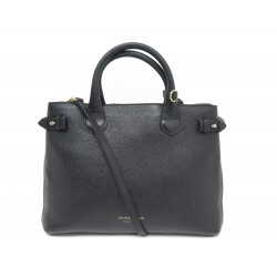 SAC A MAIN BURBERRY 4023693 THE BANNER MM CUIR NOIR BANDOULIERE HAND BAG 1800€