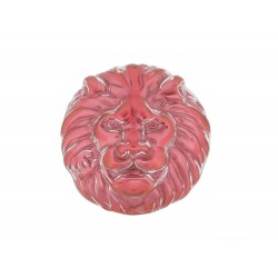 NEUF BROCHE CHANEL TETE DE LION A58111Y02018 EN RESINE ROSE 22.3 GR PINK BROOCH