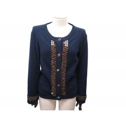 VESTE CHANEL CARDIGAN ORNE PARIS-BYZANCE P41690K03132 S 36 CACHEMIRE VEST 4600€