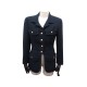 NEUF VESTE CHANEL BOUTONS LOGO CC S 36 TWEED BLEUE MARINE NAVY BLUE JACKET 6500€