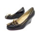 NEUF CHAUSSURES CHRISTIAN LOUBOUTIN 36 BATEAUX COMPENSEES CUIR NOIR SHOES 850€