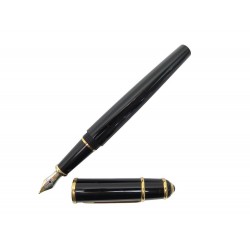 STYLO PLUME CARTIER DIABOLO PM ST180004 DORE EN RESINE NOIR FOUNTAIN PEN 425€