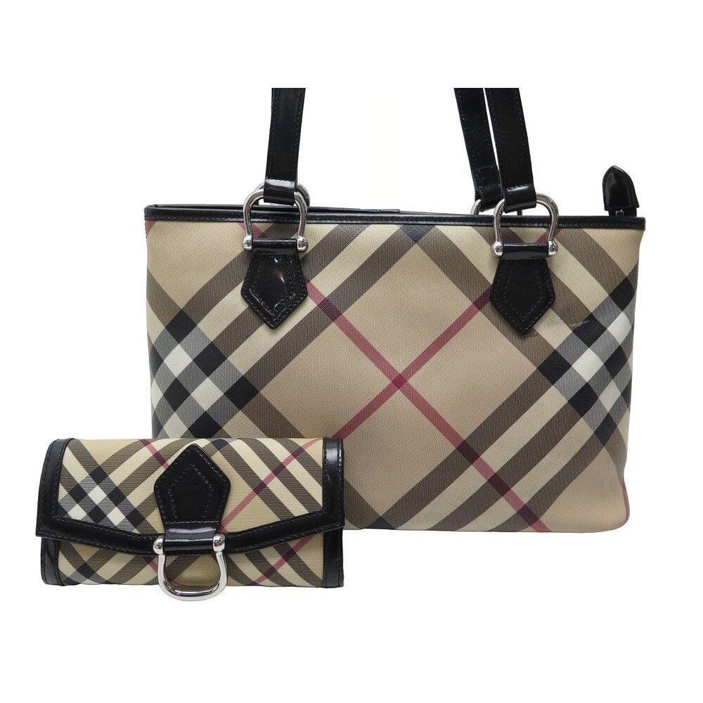 Women's BURBERRY Leather Shoulder Bag Tote Handbag RARE Made in ITALY | eBay
