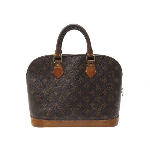 VINTAGE SAC A MAIN LOUIS VUITTON ALMA GM TOILE MONOGRAM M51130 HAND BAG 1950€