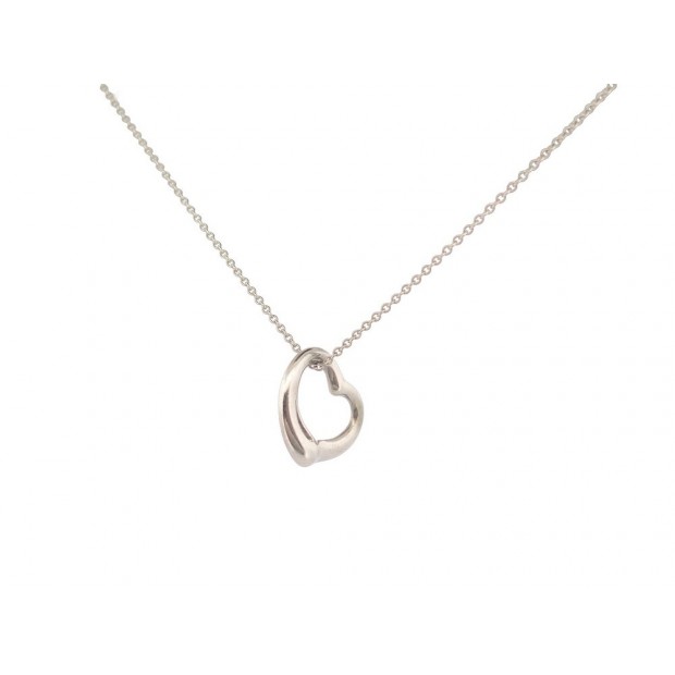 COLLIER TIFFANY & CO OPEN HEART ELSA PERETTI GRP06386 41 CM ARGENT NECKLACE 330€