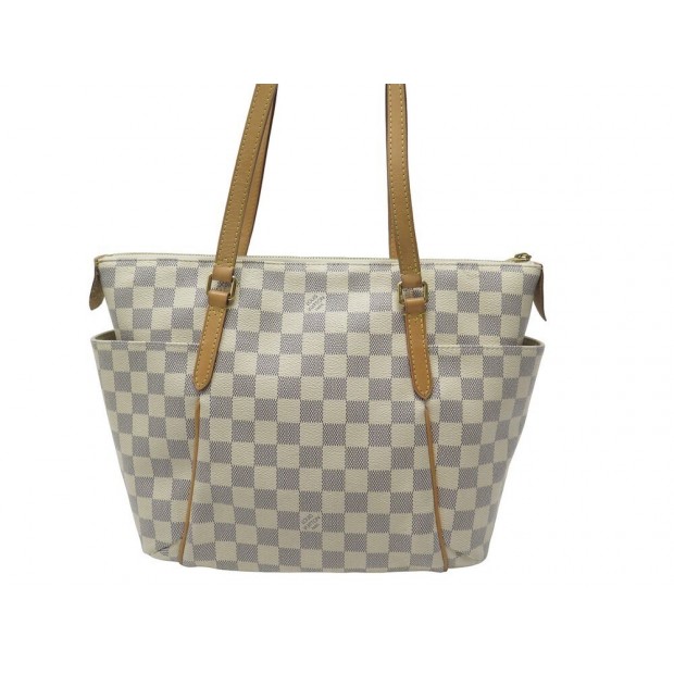 SAC A MAIN LOUIS VUITTON TOTALLY PM N51261 TOILE DAMIER AZUR PURSE HANDBAG 1700€