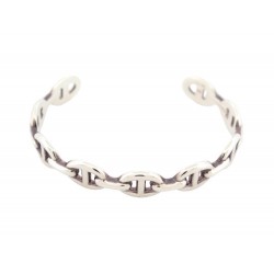 BRACELET HERMES CHAINE ANCRE ENCHAINEE MM 17 ARGENT 925 ANCHOR SILVER 625€