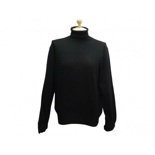 NEUF PULL LORO PIANA MAA3435 COL ROULE M 48 EN CACHEMIRE NOIR BLACK TOP 1350€