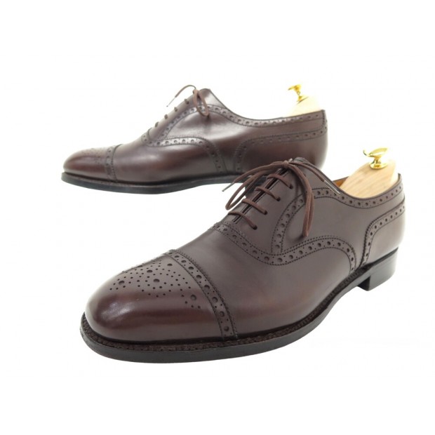 CHAUSSURES JM WESTON 310 RICHELIEU BOUT FLEURI 7.5E 41.5 L 42 EN CUIR SHOES 890€