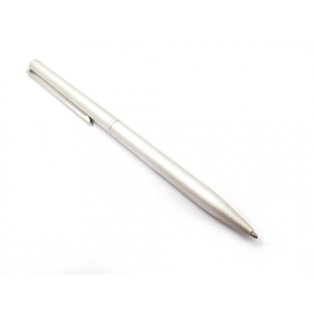 STYLO A BILLE ST DUPONT 045141N EN PLAQUE ARGENT SABLE SILVER BALLPOINT PEN