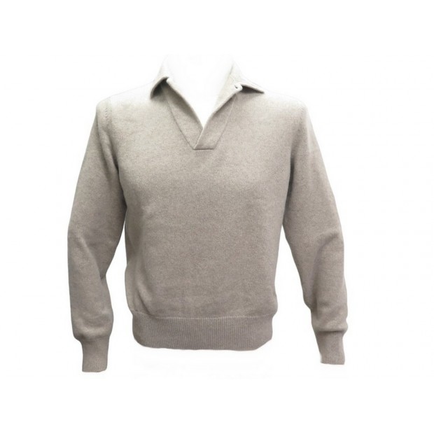 NEUF PULL LORO PIANA OPEN POLO SHIRT MAC3540 M 48 BABY CACHEMIRE SWEATER 1650€