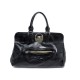 SAC A MAIN LONGCHAMP GATSBY GM L2804269001 CUIR VERNI NOIR LEATHER HAND BAG 570€