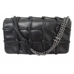 SAC A MAIN CHANEL CROISIERE CUIR MATELASSE NOEUD CUIR NOIR KNOT HAND BAG 7400€